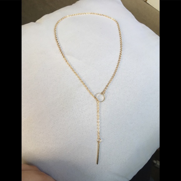 Gold Bar Necklace - Picture 2 of 2